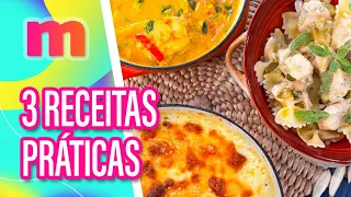 1 FRANGO, 3 RECEITAS saborosas - Mulheres (07/05/2024)