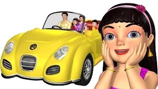 Wheels on the Car | Driving in My Car | 3D Baby Songs & Nursery Rhymes for Children