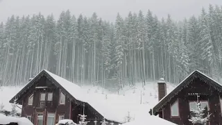 Neve e tempestade para dormir relaxar