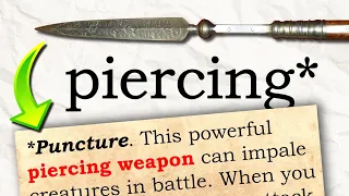 Damage Type WEAPON Features for D&D 5e
