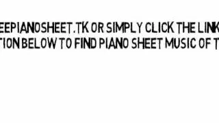 Chelsea Dagger - The Fratellis (Piano Sheet Music)