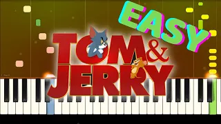 TOM AND JERRY THEME SONG - EASY Piano Tutorial