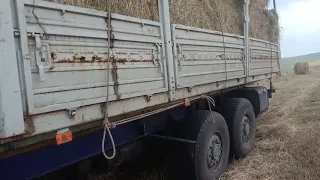 Tatra 815 бортовая на сенокосе