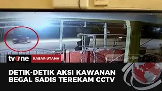 Tendang Korban Hingga Jatuh ke Selokan, Aksi Begal Terekam CCTV | Kabar Utama tvOne