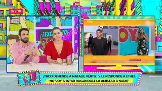 Amor y Fuego - ABR 15 - 2/4 - YACO DEFIENDE A NATALIE Y LE RESPONDE A ETHEL | Willax