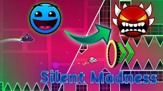 Я УСЛОЖНИЛ ПЕРВЫЙ УРОВЕНЬ ДО ЭКСТРИМ ДЕМОНА В Geometry Dash | Stereo Madness ДО Silent Madness