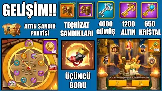 GELİŞİM!! GÖNÜL İSTEĞİ, ANAHTARLAR, SANDIKLAR - Rise of Kingdoms