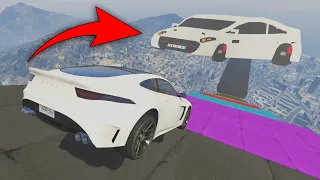 MEGA RAMPA ESPECIAL! MI COCHE DE LA VIDA REAL!! - GTA V ONLINE