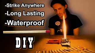 SUPER MATCHES DIY (Strike Anywhere-Waterproof-Long Lasting Flame)