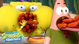 SpongeBob & Patrick Enter the Hot Dog Eating Contest 🌭 | "Eye of the Hotdog" | Kamp Koral