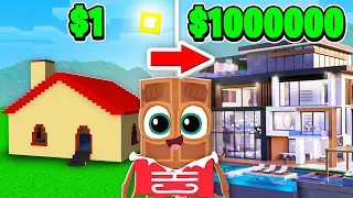 😱 ДОМ за $1 против ДОМА за $1.000.000 в ROBLOX ! ЧОКО