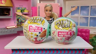 Barbie's Kitchen Hangout: Unboxing 2 MGA Mini Surprise Capsules!