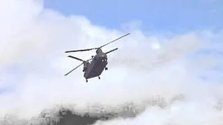 Chinook Backwards Take Off at RIAT 2011