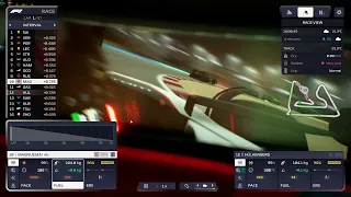 F1 manager 2023 - Helmet camera inside - First race lap - 4K