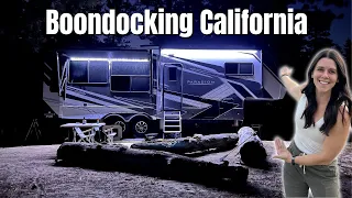 5th Wheel RV Boondocking in the San Bernardino National Forest