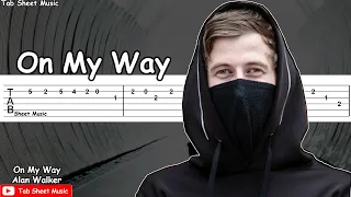 On My Way - Alan Walker, Sabrina Carpenter & Farruko Guitar Tutorial