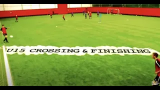 Soccer Drill: Crossing & Finishing (U15)