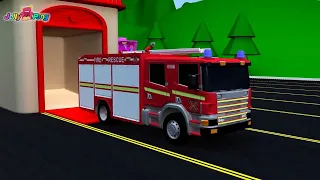 city Vehicle car carrier Fire truck police car Play