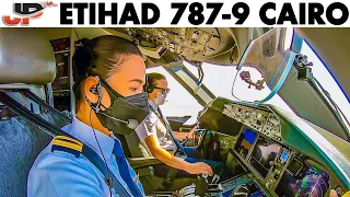Etihad🇦🇪 Boeing 787-9 Takeoff from Cairo + climb to 41,000 feet