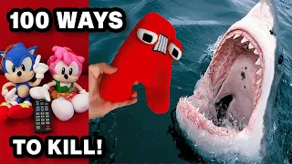 100 WAYS TO KILL alphabet lore Plush A REACTION!!!