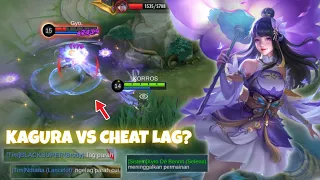 KAGURA VS CHEAT LAG? HAMPIR KALAH GARA-GARA TIM PADA LAG SEMUA | CARA MAIN KAGURA FULL DAMAGE