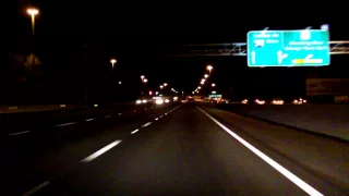 Jacksonville West Beltway (Interstate 295 Exits 10 to 12) northbound (Night)