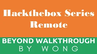 Cyber Security | Ethical Hacking | Pentesting Lab | Hackthebox  |  Remote  | Very Detailed