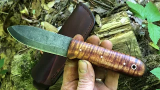 Kephart Knife - Mid Sized - High Grain Curly Maple