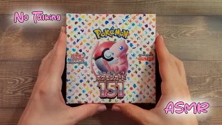 ASMR Pokemon 151 Booster Box Opening 💖(No Talking)💖