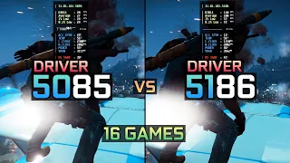Intel Arc Driver 5085 vs 5185 - Arc A750 | Test in 16 games - 1080P
