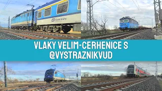 Vlaky mezi obcemi Velim a Cerhenice 7.1.2023 s @vystraznikvud8840