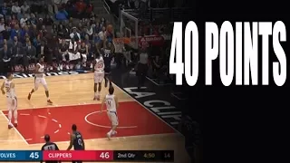 Andrew Wiggins SCORING MACHINE 40 POINTS vs LA CLIPPERS (Every Basket)