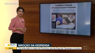 Veja! Corpo de Seu Francisco, Pai de Zezé di Camargo e Luciano é enterrado em Goiânia