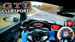 FAST LAP VW GOLF 8 GTI Clubsport Nordschleife  POV | Fahr doch