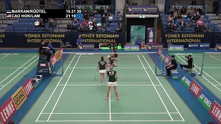 Match point - Marran / Rüütel vs Cao Hok / Lam - WD, SF - Estonian Int. 2022