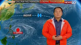 Mahigit 30 lugar sa Luzon at Visayas, nasa ilalim ng storm signal number 1 dahil sa bagyong Ompong