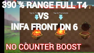 390 % Range T4 Vs INFA FRONT Dn 6..no counter boost..Lords mobile