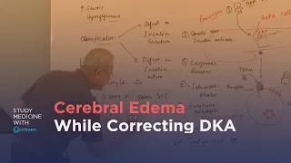 Why will cerebral edema occur while correcting diabetic ketoacidosis (DKA)?