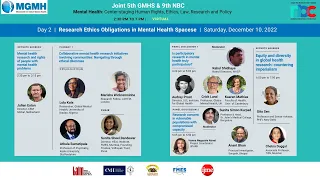 Webinar-5th GLOBAL MENTAL HEALTH SUMMIT (GMHS) & 9th NATIONAL BIOETHICS CONFERENCE (NBC) | Day 2