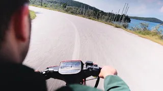 Scenic ride on a Yamaha Crypton R 105 1998