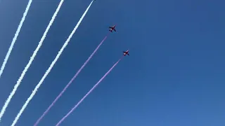 Red Arrows arrive at the Midlands Air Festival at Ragley hall 02 June 2023