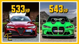 Alfa Romeo Giulia GTAm vs BMW M3 CS | Car Spec Comparison | 4enthusiasts