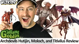 Archdevils: Hutijin, Moloch, and Titivilus Minis Review - Icons of the Realms - WizKids Prepainted