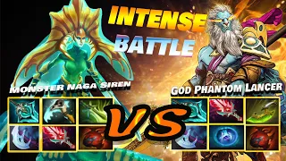 MONSTER NAGA SIREN VS God Farm Phantom Lancer - Dota2 Pro Gameplay [Watch & Learn]  #progameplay