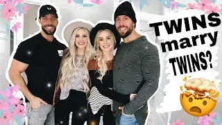 Twins married twins?! | Then had triplets | Gemma and Jade Mukbang | SNOW DAY!