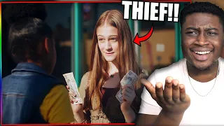 KID STEALS MONEY FROM A WALLET, STRANGER TEACHES HER A LESSON!