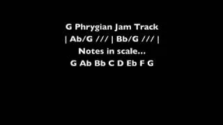 G Phrygian Jam Track