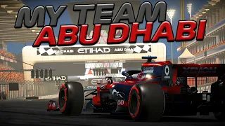 F1 2020 - MY TEAM - GP DE ABU DHABI 50% - MUITA LUTA NA CORRIDA +PREPARAÇÃO PARA TEMPORADA 7  EP 133