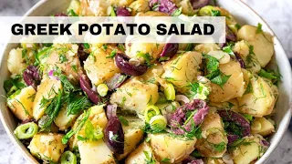 Greek Potato Salad | Potato Salad Recipe (No Mayo!)