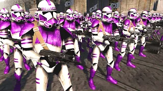 Deploying the Clone Army Garrison Defenses... - Men of War: Star Wars Mod